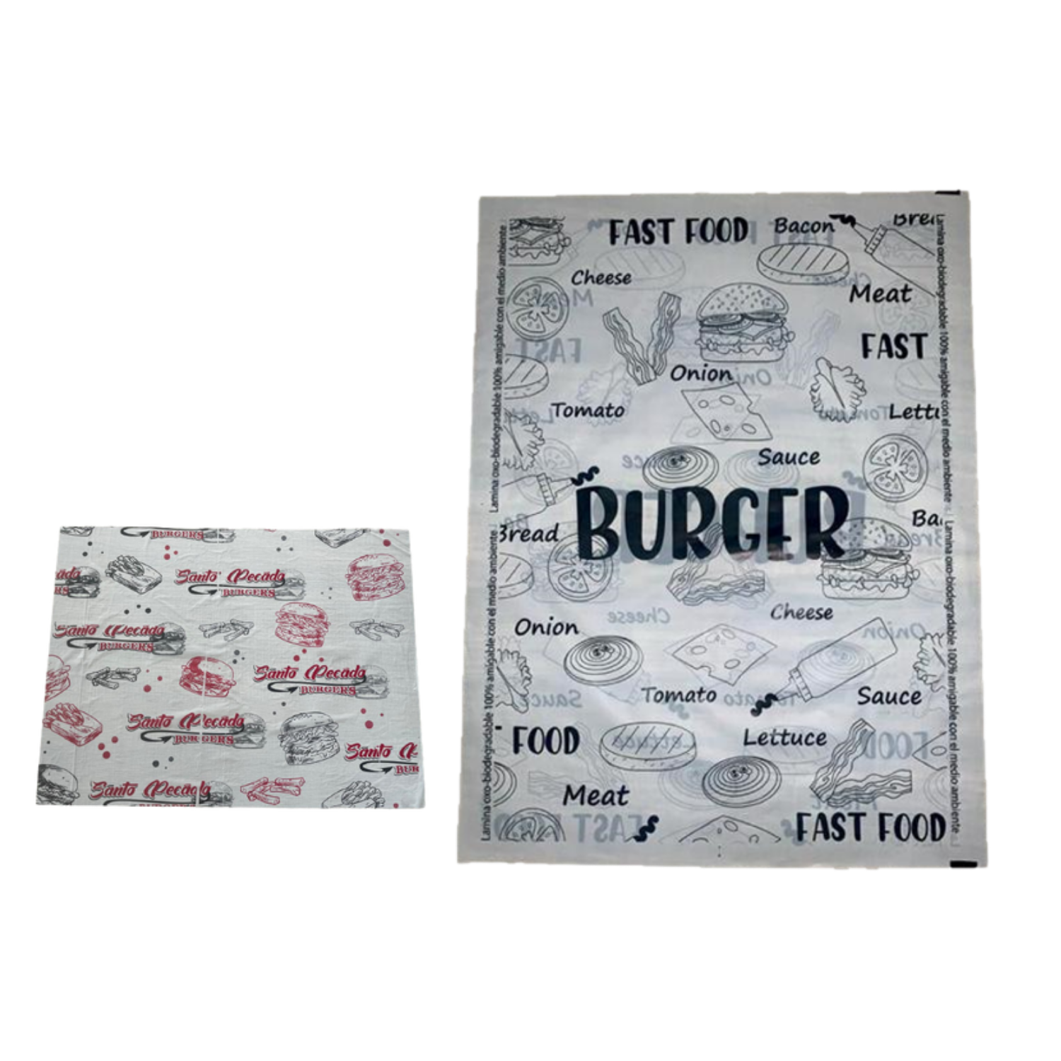 Lámina Diseño Burger OXO